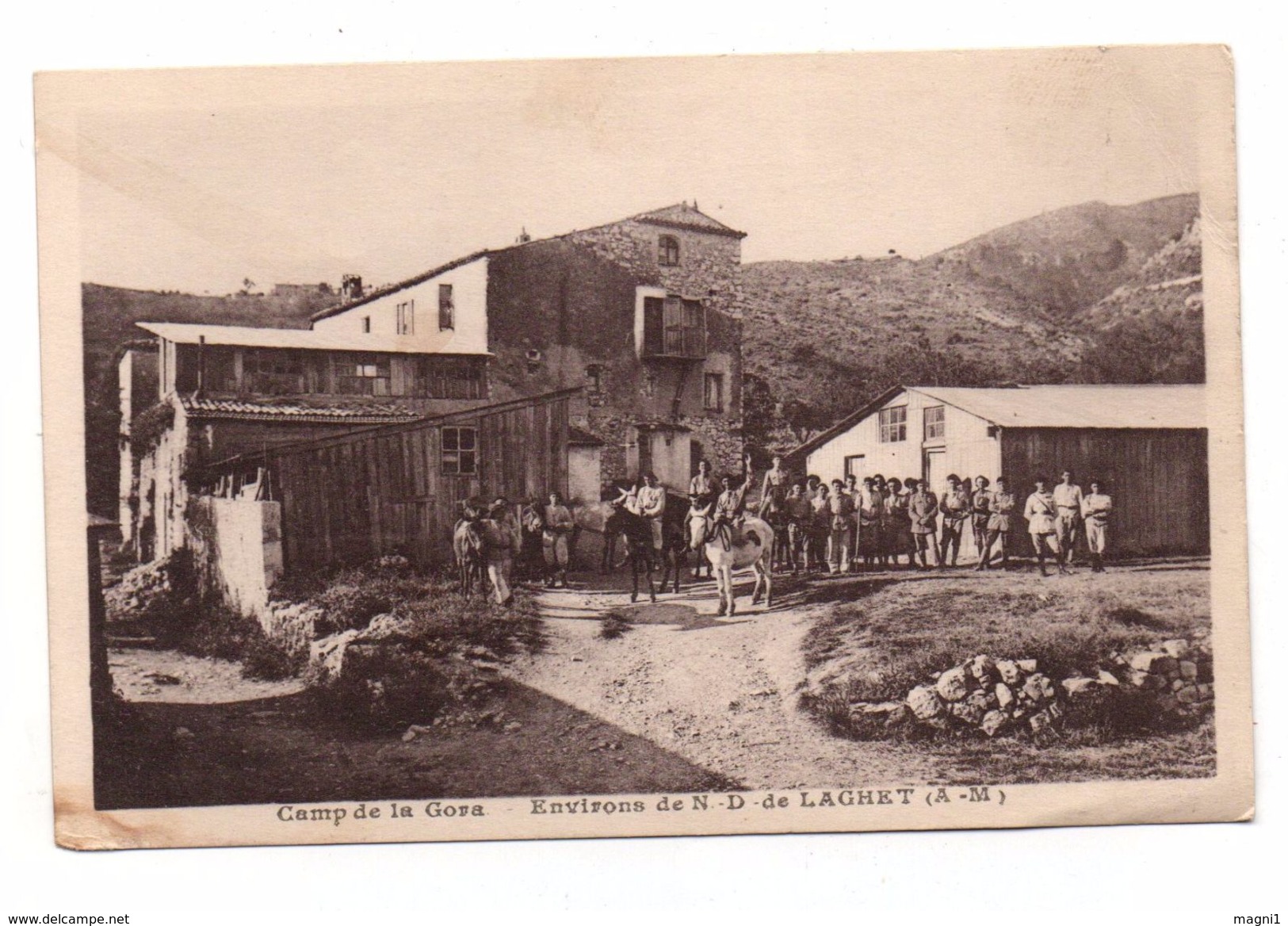 06 - Cpa - Camp De La Gora - Environs De Notre Dame De Laghet - Autres & Non Classés