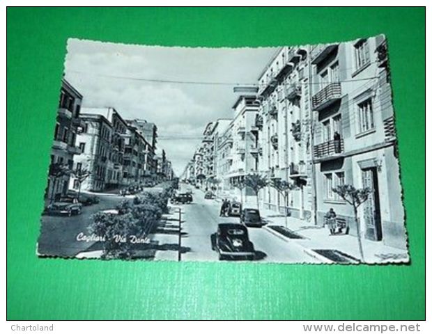 Cartolina Cagliari - Via Dante 1950 Ca - Cagliari