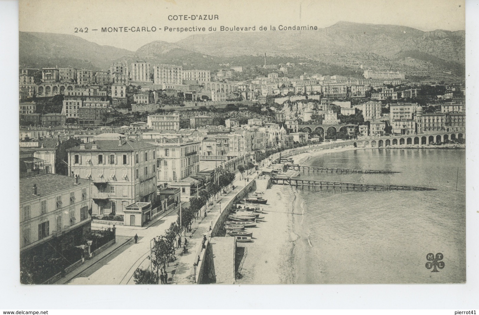 MONACO - MONTE CARLO - Perspective Du Boulevard De La Condamine - Monte-Carlo