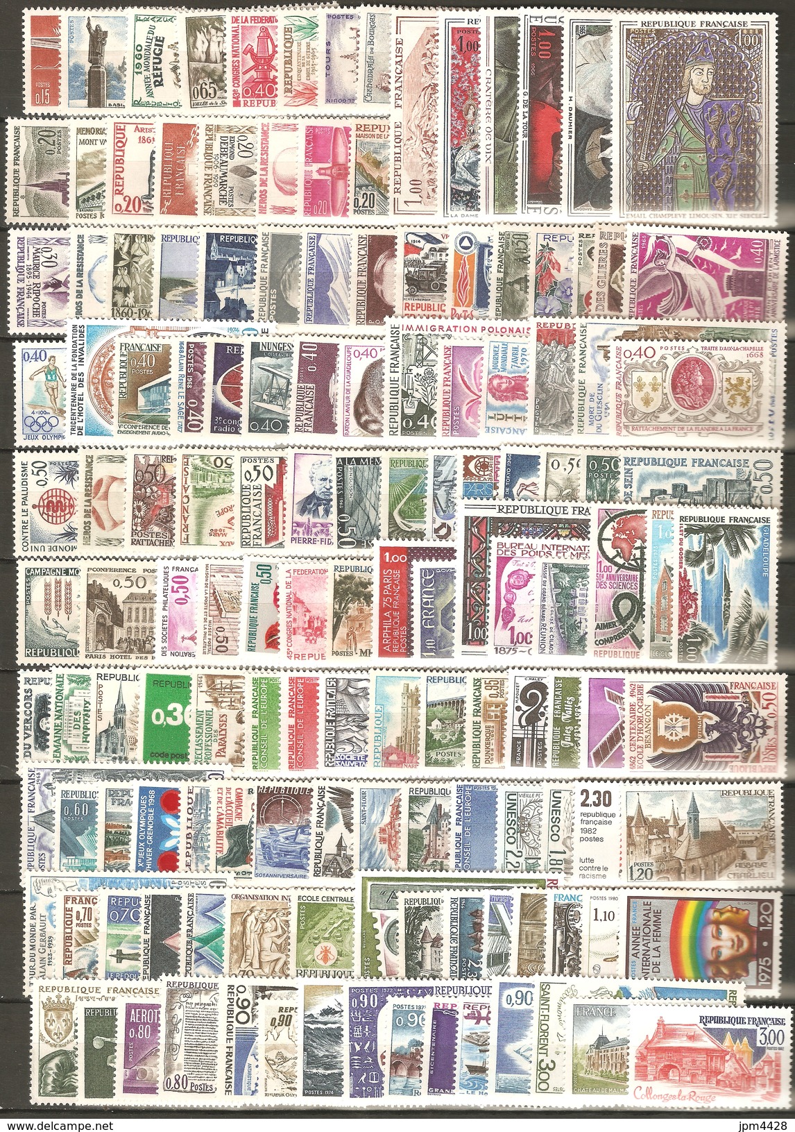 France Lot De TP Timbres Neufs ** VF 117.40 FF Soit 17.90&euro;  Départ Petit Prix Sous La Valeur Faciale - Lots & Kiloware (mixtures) - Max. 999 Stamps