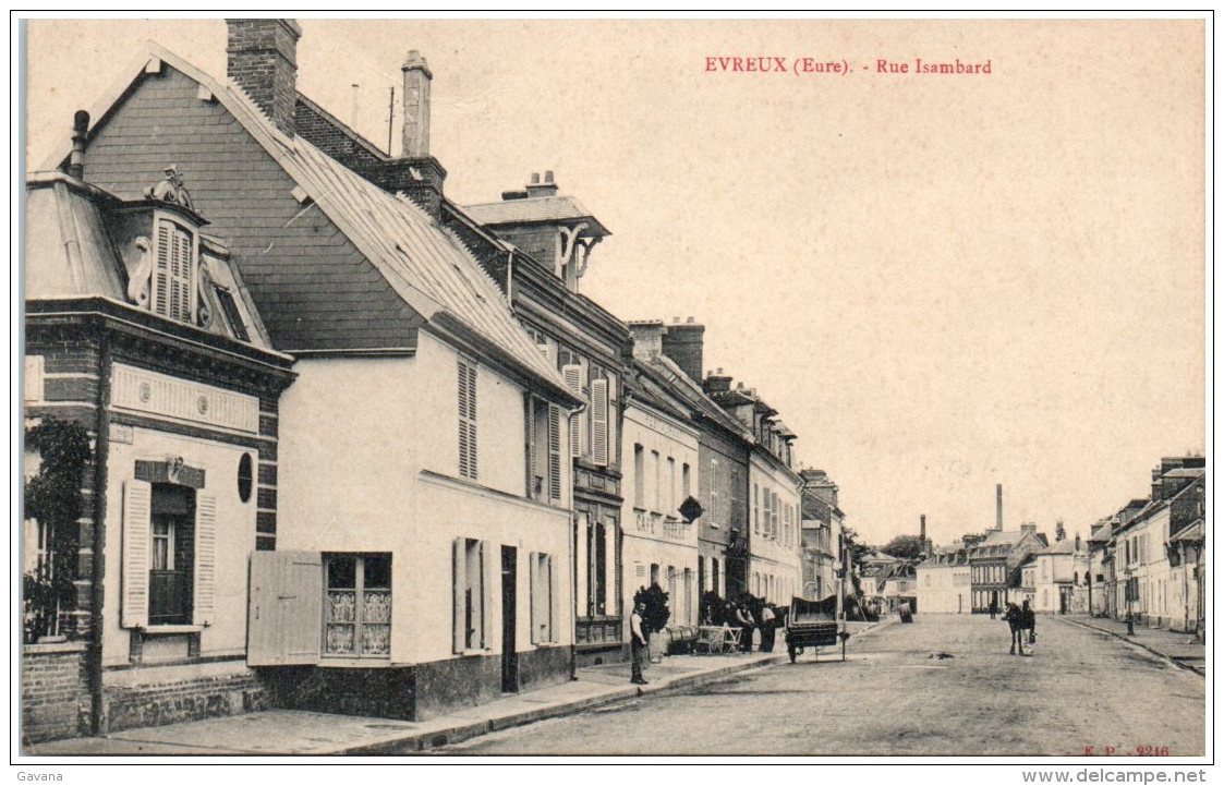 27 EVREUX - Rue Isambard   (Recto/Verso) - Evreux