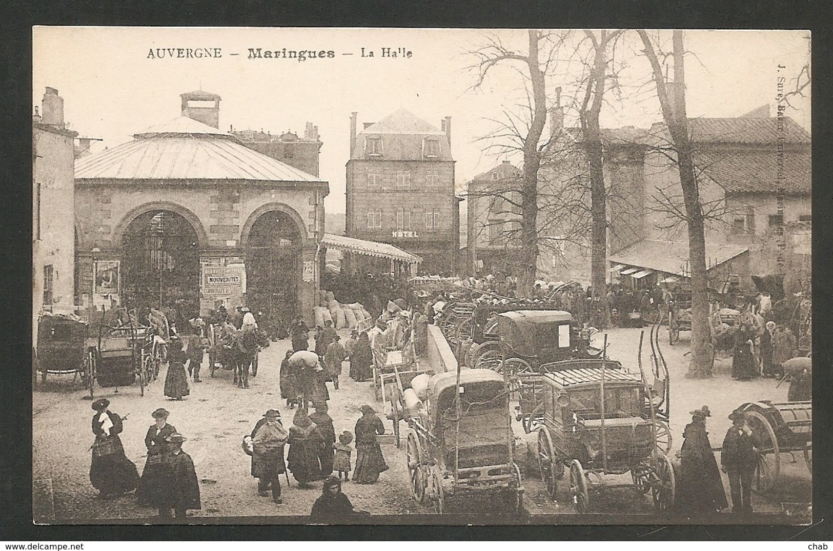 MARINGUES. - La Halle  -- Marché - Foire - AUVERGNE - Maringues