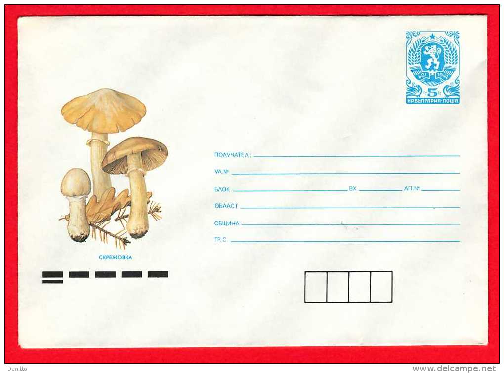 1990 - Bulgaria - Cortinarius Caperatus - Enveloppes