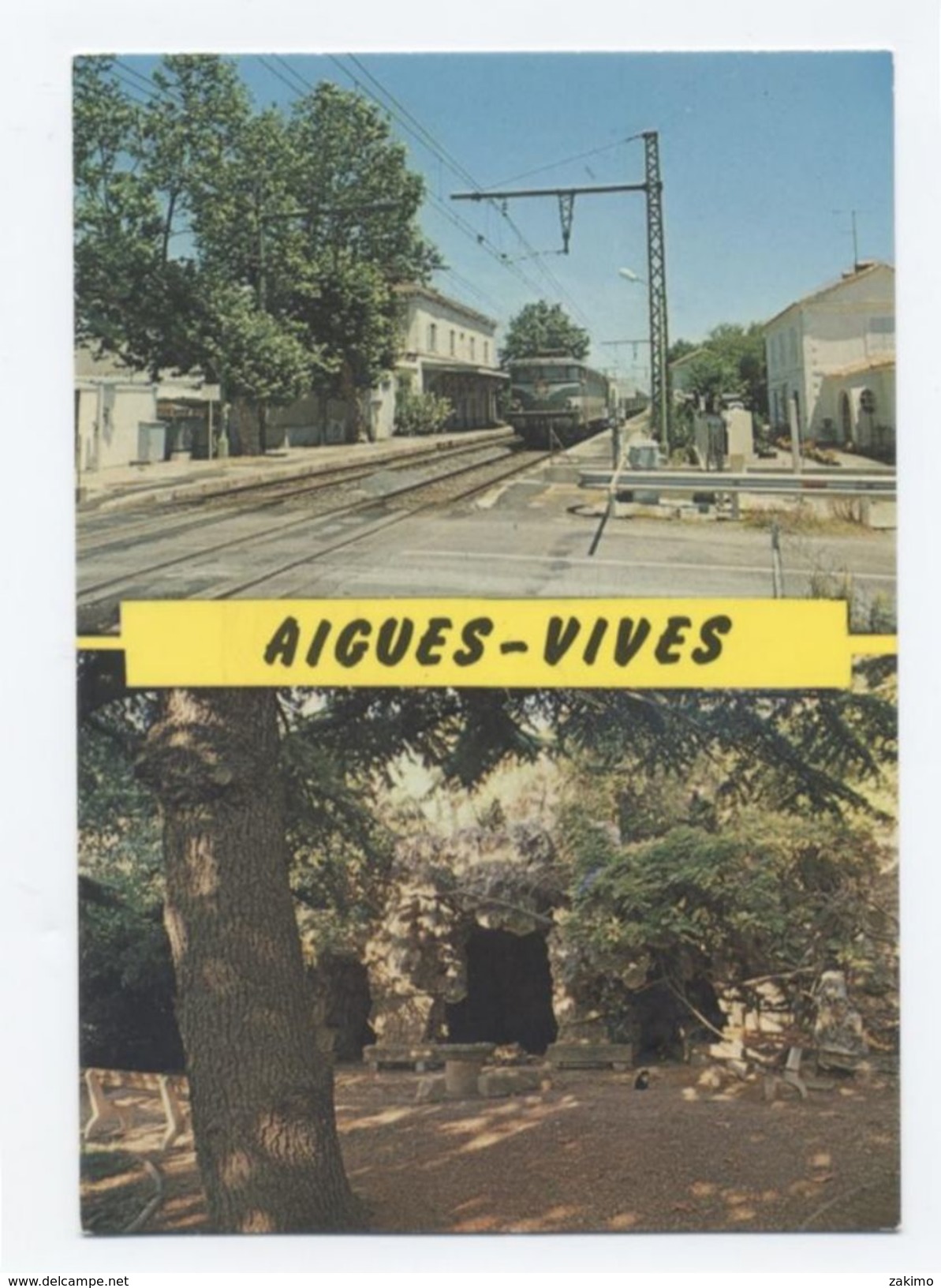 30--AIGUES VIVES - La GARE  --RECTO/VERSO-C95 - Aigues-Vives