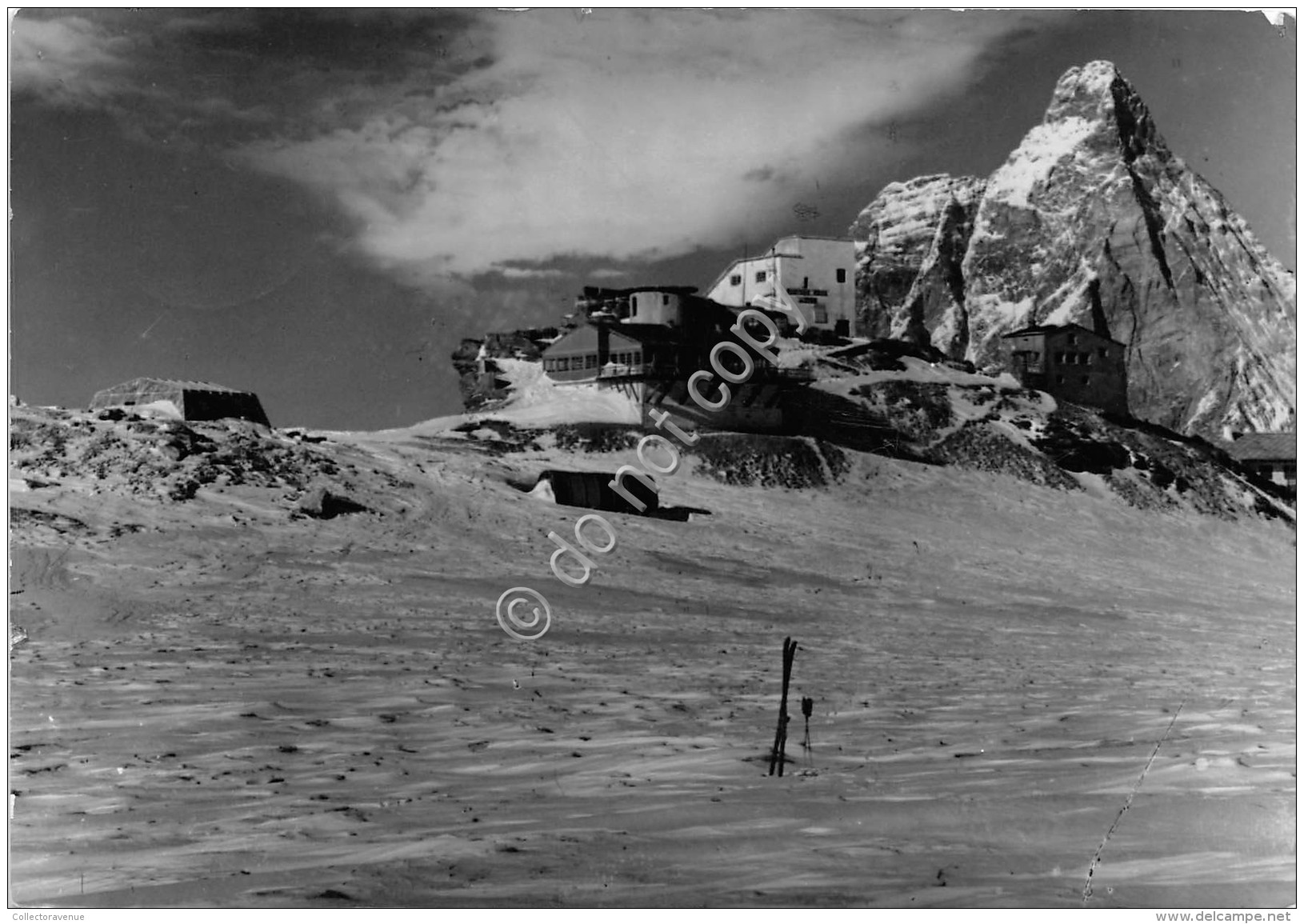 Cartolina Pian Rosà Villaggio Italo Svizzero Capanna Studi Cosmici 1952 (Aosta) - Otros & Sin Clasificación