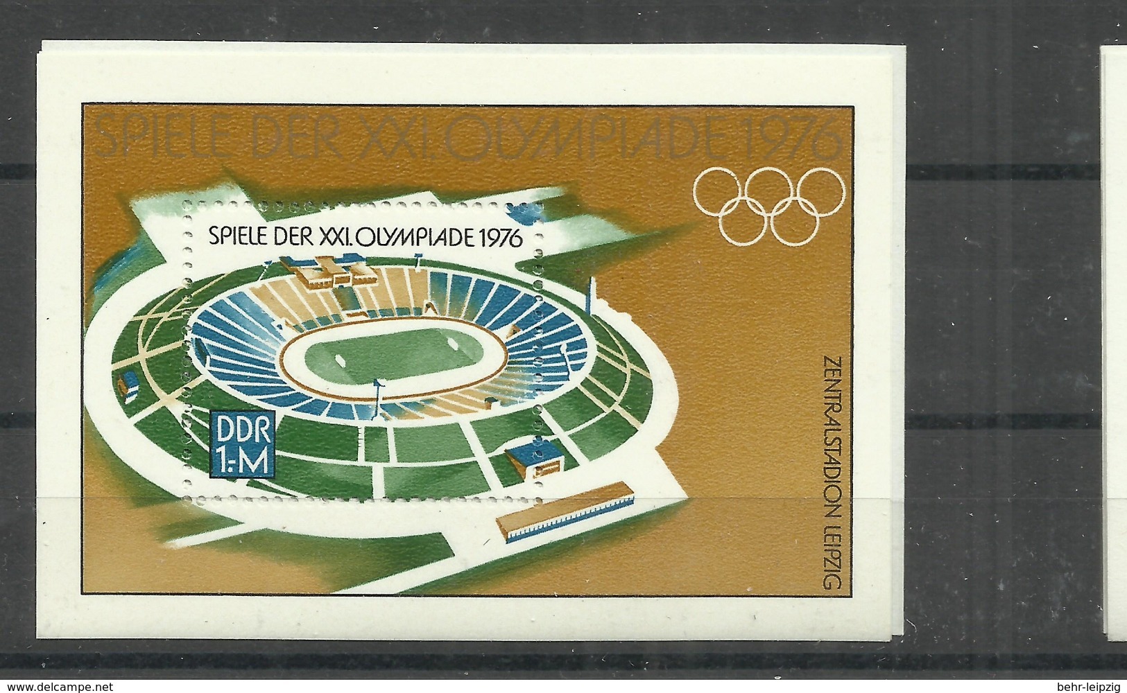 DDR Bl.46 ""XXI. Olympische Spiele 1976 " Postfrisch Mi: 1,90 - Otros & Sin Clasificación