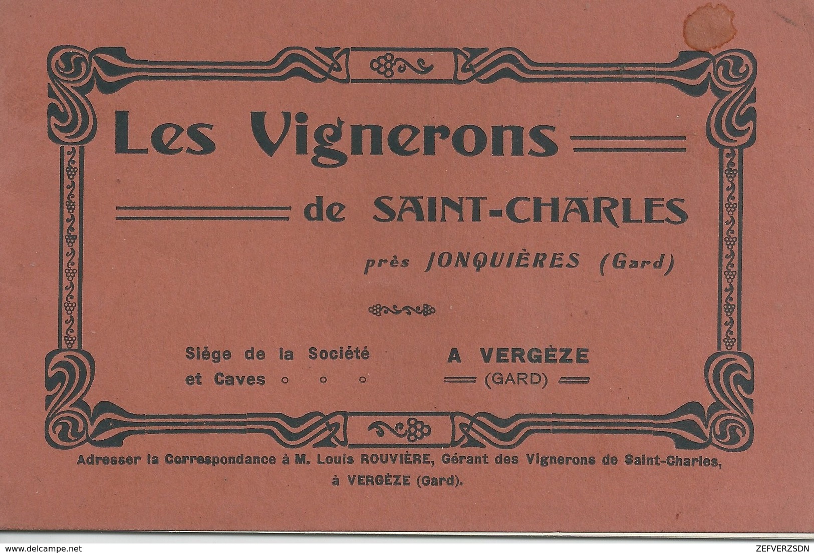 30 GARD JONQUIERES ST SAINT VINCENT MONTFRIN VERGEZE CHATEAUNEUF DU PAPE COMPS AGRICULTURE METIER  VENDANGES VIGNE - Vergèze