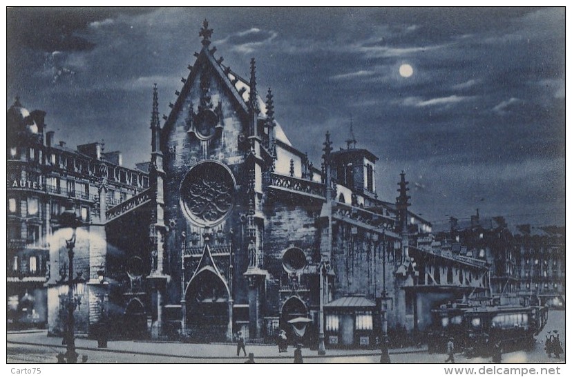 Astronomie - Lune Nuit - Lyon Eglise Saint-Bonaventure - Astronomie