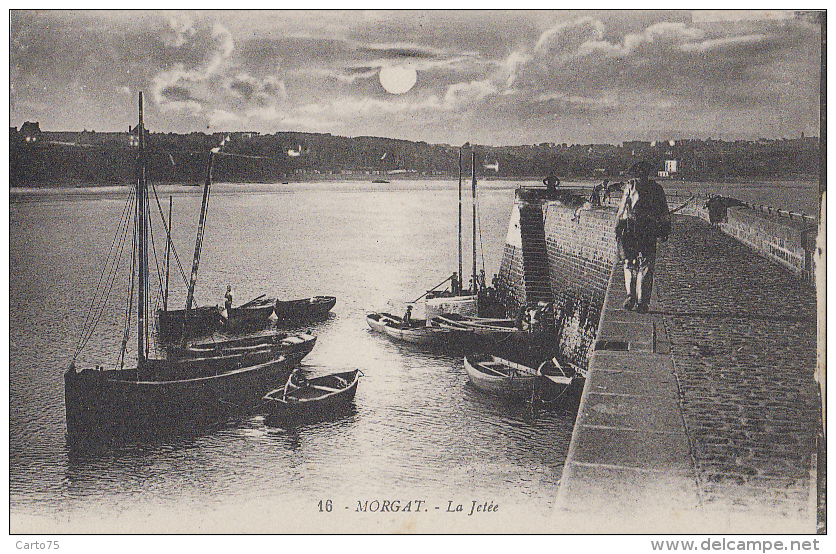 Astronomie - Lune Nuit - Morgat - Jetée - Astronomie