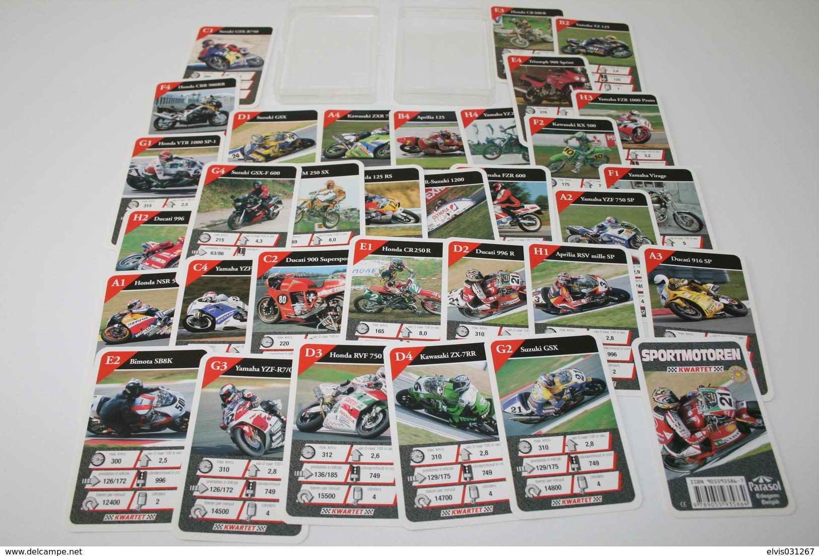 Speelkaarten - Kwartet, Sportmotoren, Parasol, *** - - Cartes à Jouer Classiques