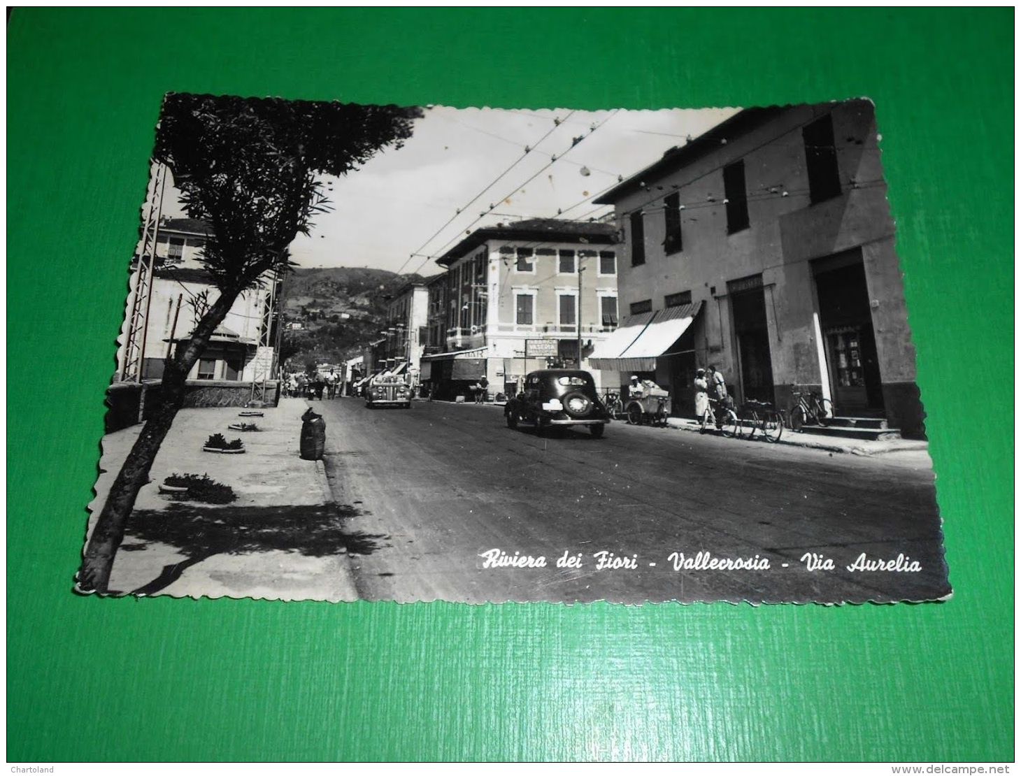 Cartolina Vallecrosia - Via Aurelia 1953 - Imperia