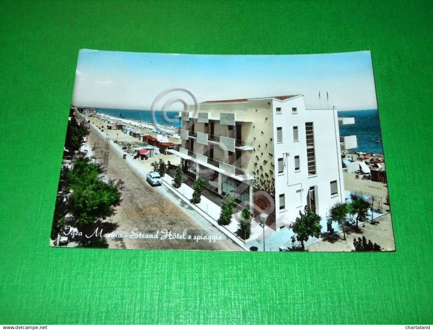 Cartolina Igea Marina - Strand Hotel E Spiaggia 1960 - Rimini