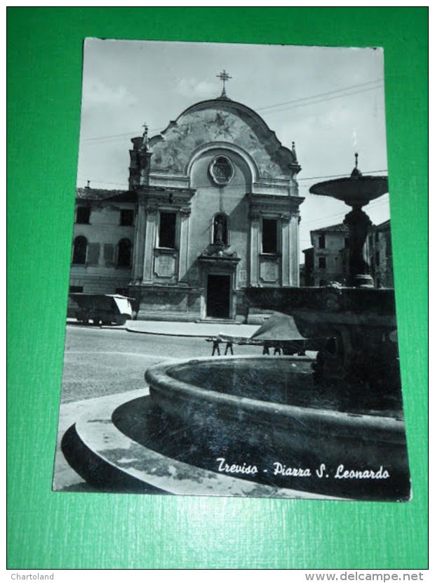 Cartolina Treviso - Piazza S. Leonardo 1955 Ca - Treviso