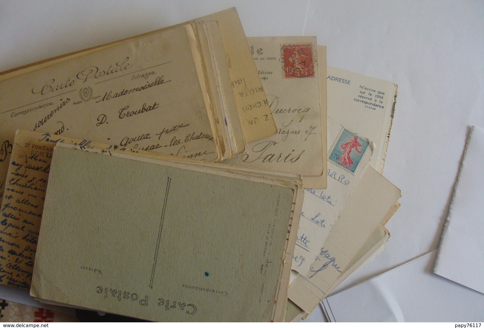 1 Lot 100 CPA DOUILLE  PETITE CARTE - 100 - 499 Cartes