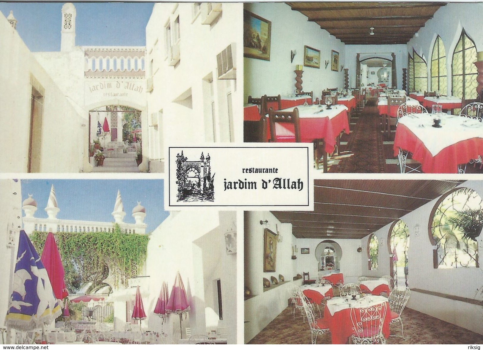 Portugal - Restaurante  Jardim D`Allah. Albufeira. # 06477 - Autres & Non Classés