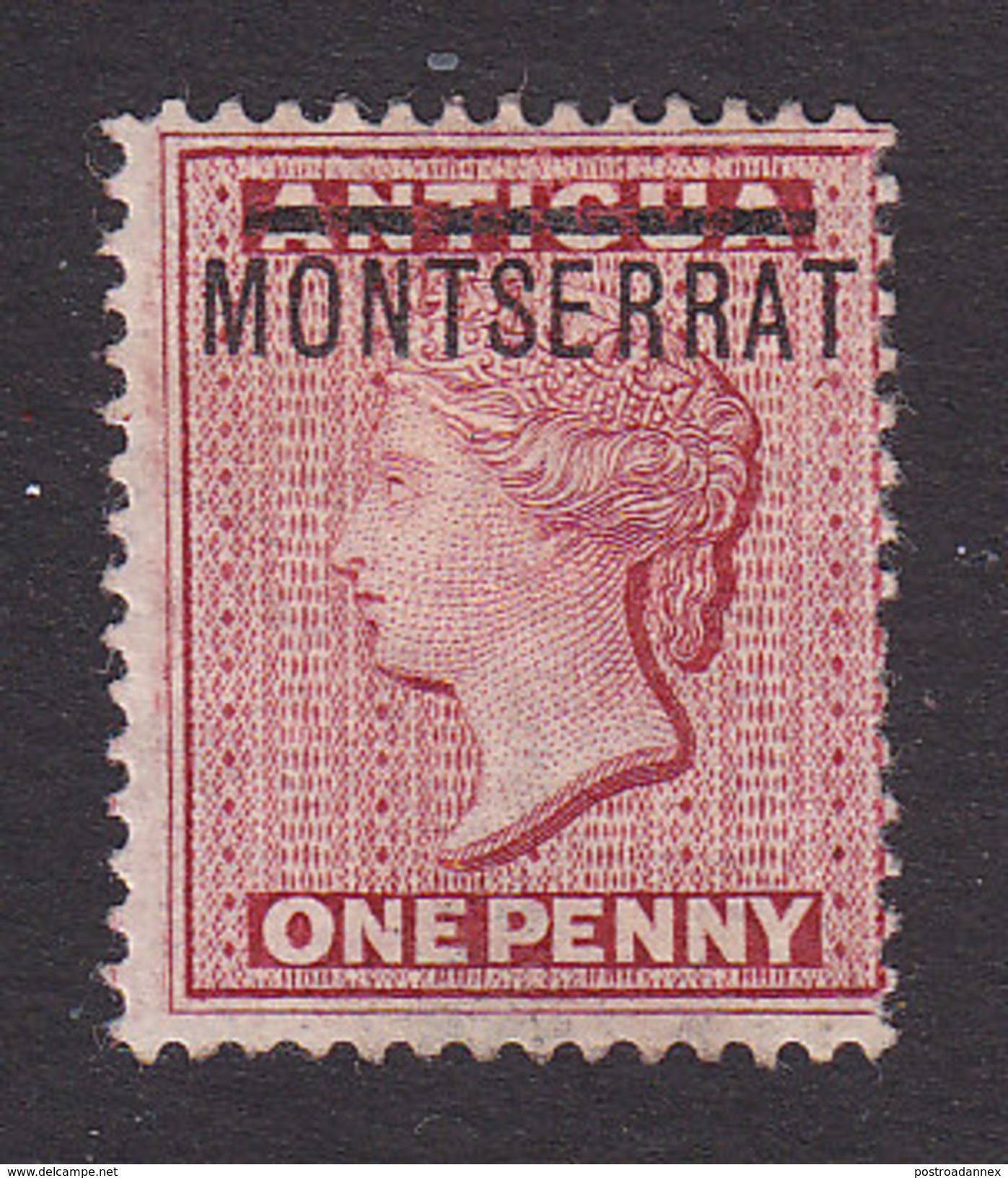 Montserrat, Scott #1, Mint No Gum, Queen Victoria, Issued 1876 - Montserrat