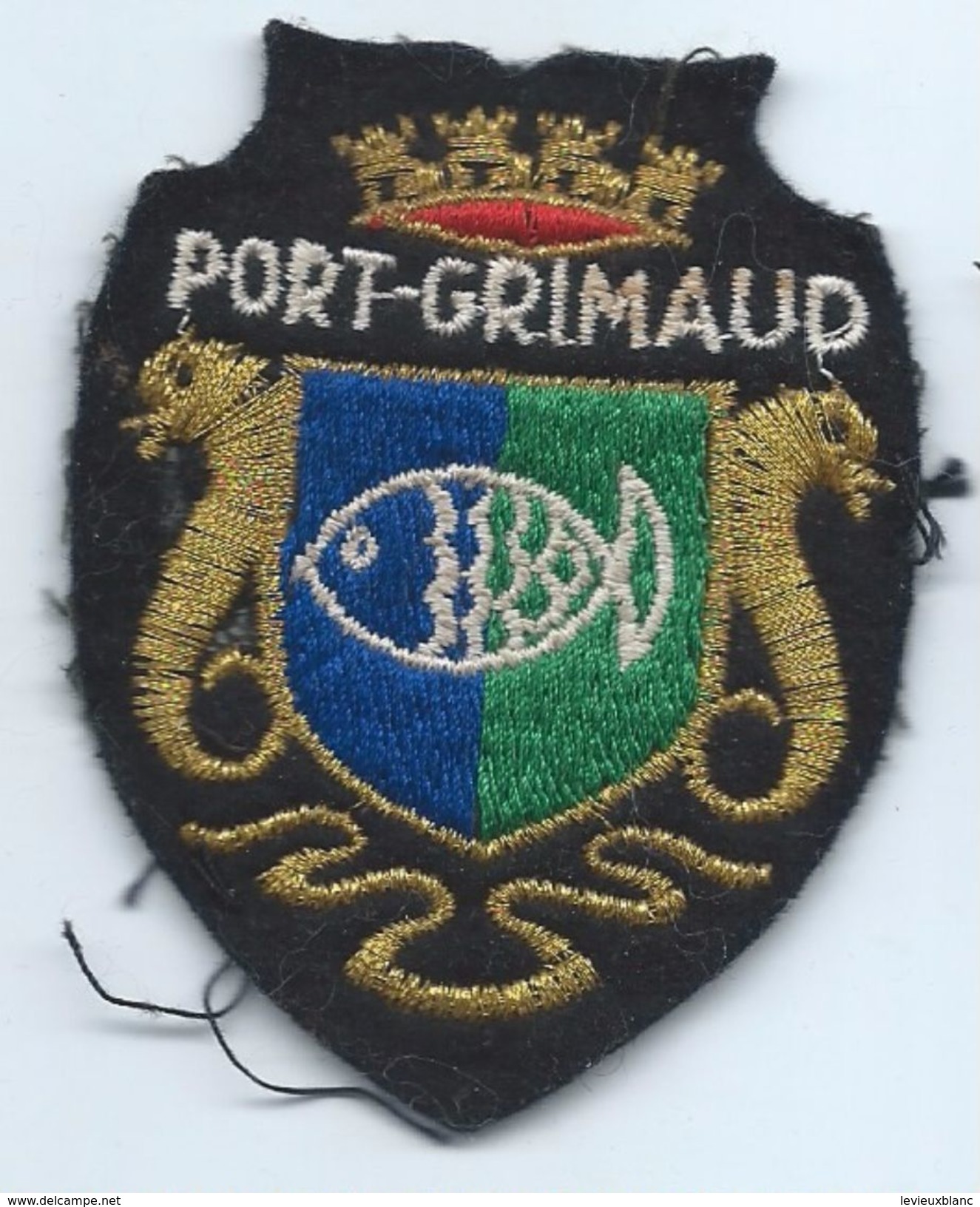 Écusson Tissu à Coudre Ancien/ Armoiries De Ville/Port Grimaud / Var /années 60-70               ET151 - Stoffabzeichen