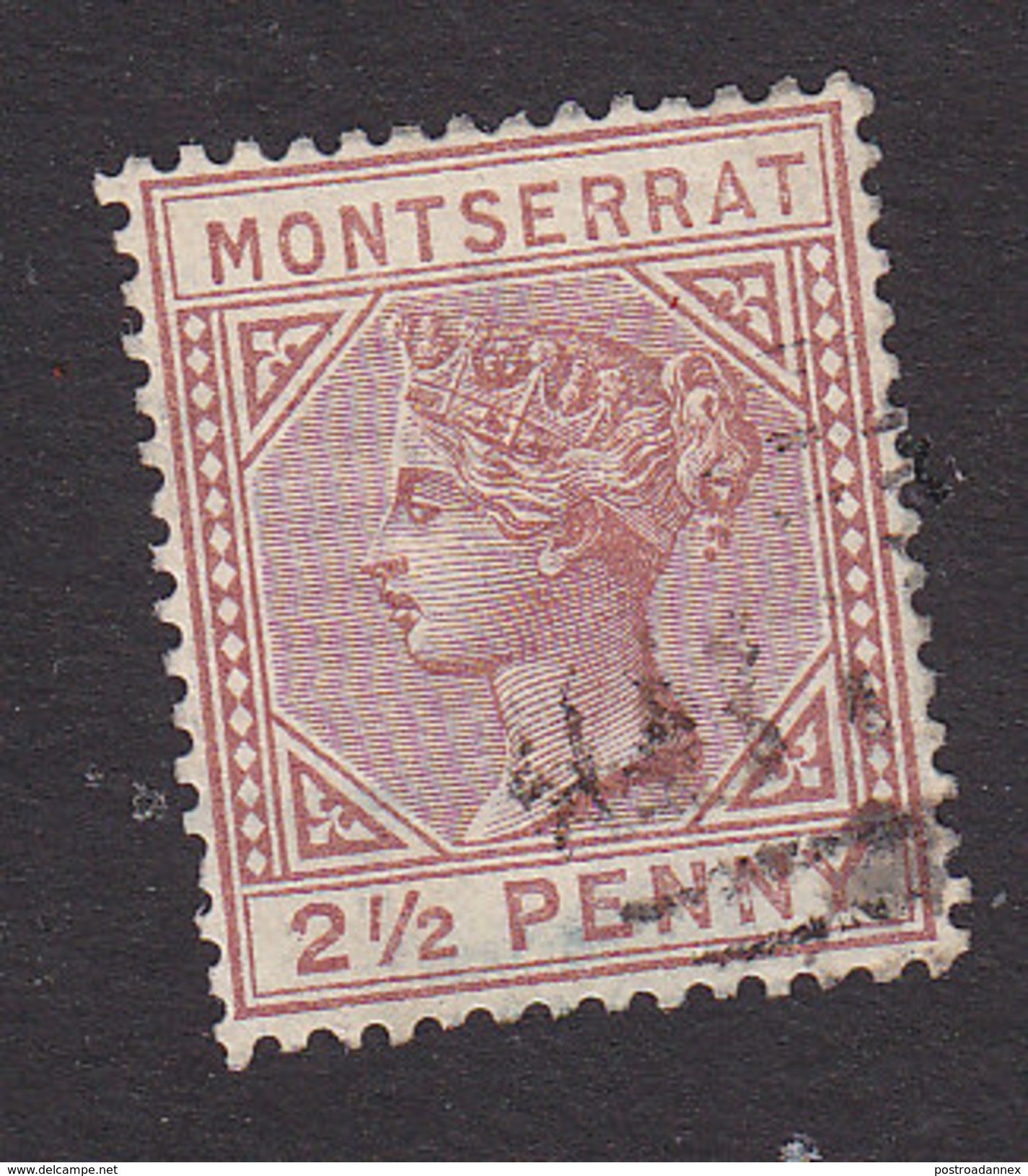 Montserrat, Scott #7, Used, Queen Victoria, Issued 1884 - Montserrat