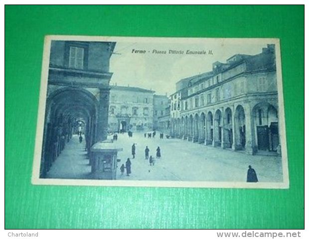 Cartolina Fermo - Piazza Vittorio Emanuele II 1925 Ca - Ascoli Piceno