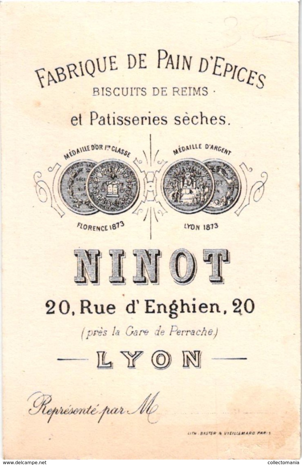 4 Cartes Litho Chromos C1890  Pain D'EPiCES NINOT à LYON Don Quichotte Quixotte  - Impr Baster & Vieillemard - 10X6,5cm - Sonstige & Ohne Zuordnung