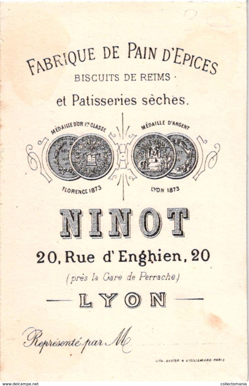 4 cartes litho chromos c1890  Pain d'EPiCES NINOT à LYON don Quichotte quixotte  - impr Baster & Vieillemard - 10X6,5cm