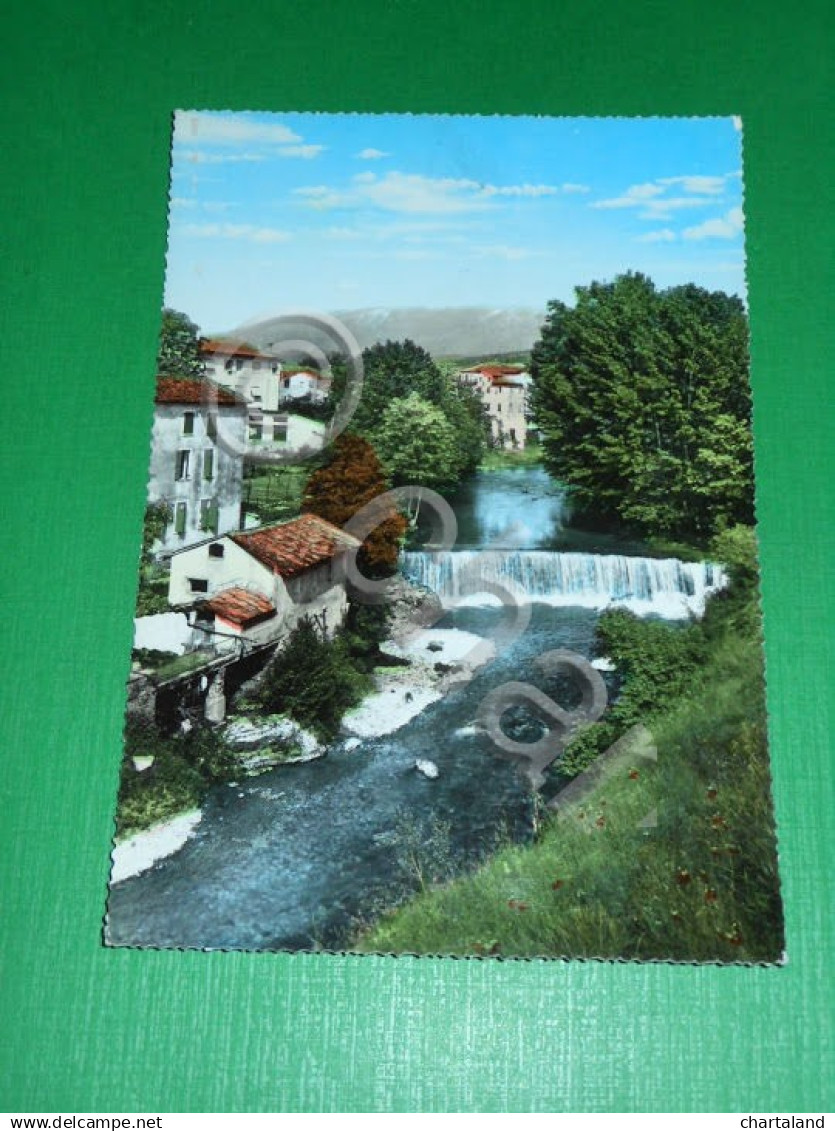 Cartolina Pieve Di Soligo - Poesia Del Fiume - Scorcio Panoramico 1955 Ca - Treviso