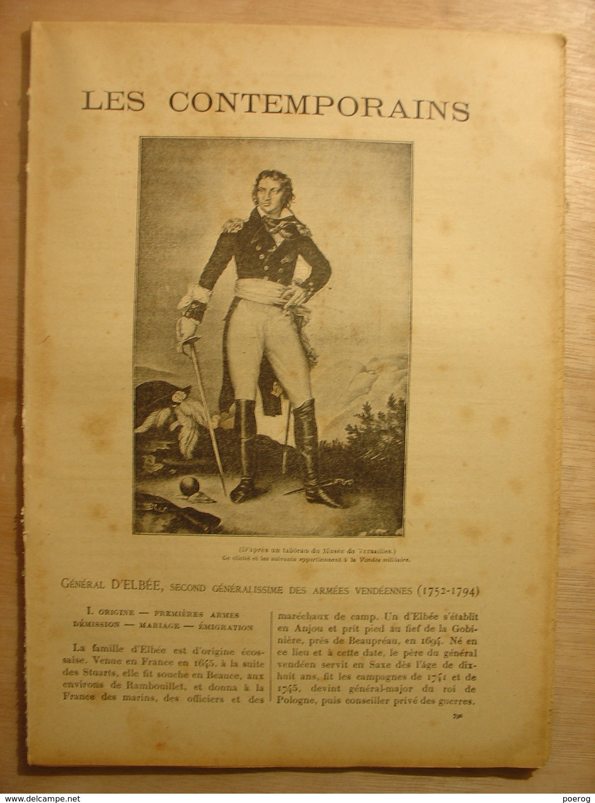 GENERAL D'ELBEE SECOND GENERALISSIME DES ARMEES VENDEENNES (1760-1793) - LES CONTEMPORAINS - MONOGRAPHIE AIMONT - Vendée - Biographie