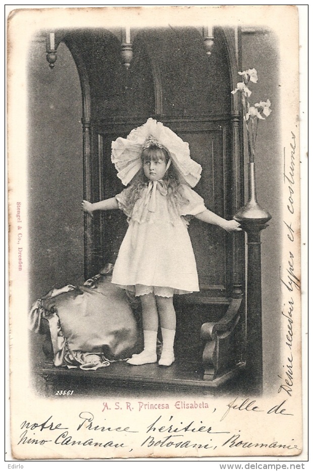 Princesa Elisabeta Enfant - Roumanie TB 1902 Timbrée Stamped - Roumanie