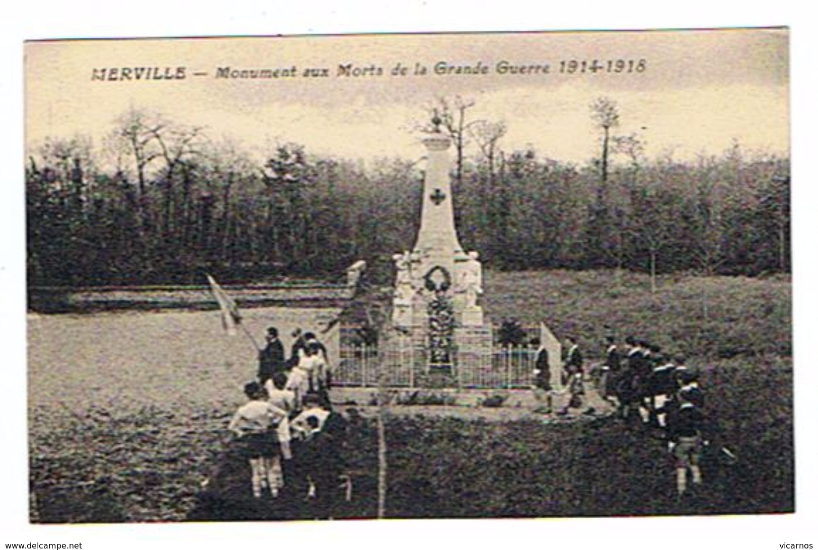 CPA 31 MERVILLE Monument Aux Morts De La Grande Guerre - Autres & Non Classés