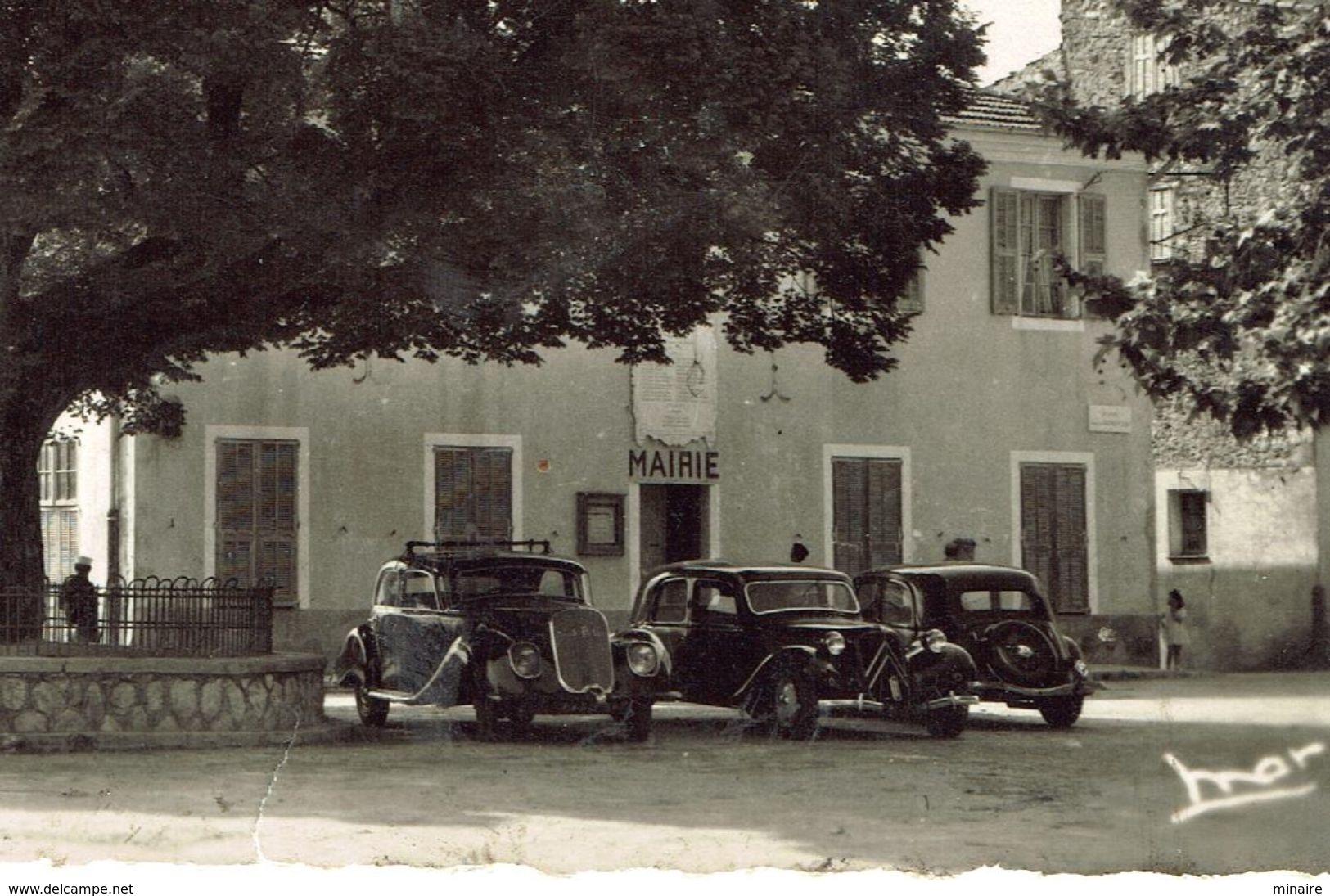 CASTELLAR - Place De L'Ormeau Centenaire - Circulée 1954 - Autres & Non Classés