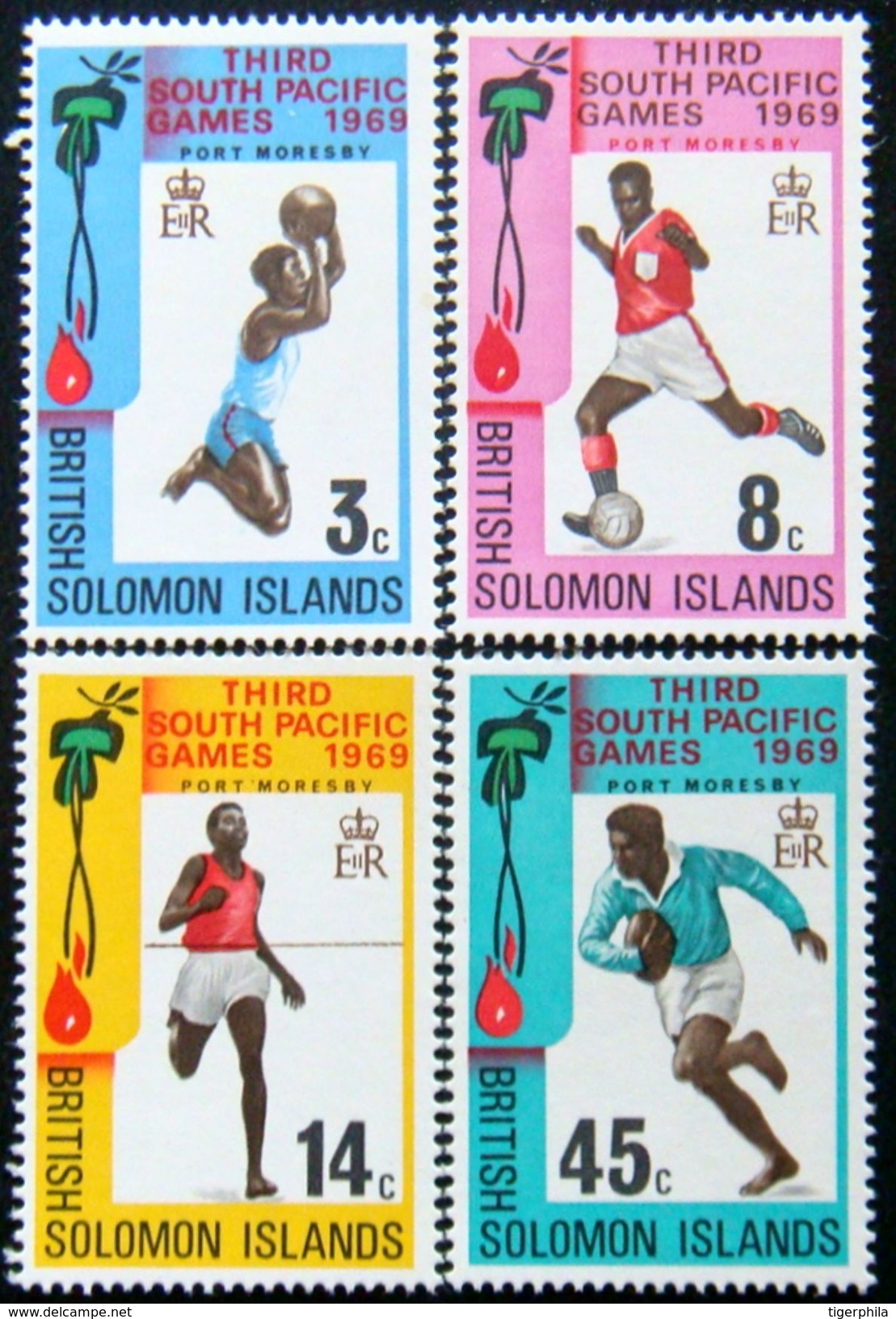 BRITISH SOLOMON ISLANDS 1969 South Pacific Games COMPLETE SET MNH - Iles Salomon (...-1978)