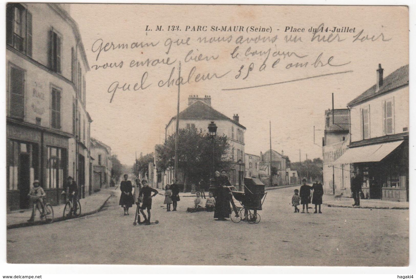 CPA 94 : L.M. 133 - PARC ST-MAUR - Place Du 14 Juillet - Commerces - - Saint Maur Des Fosses
