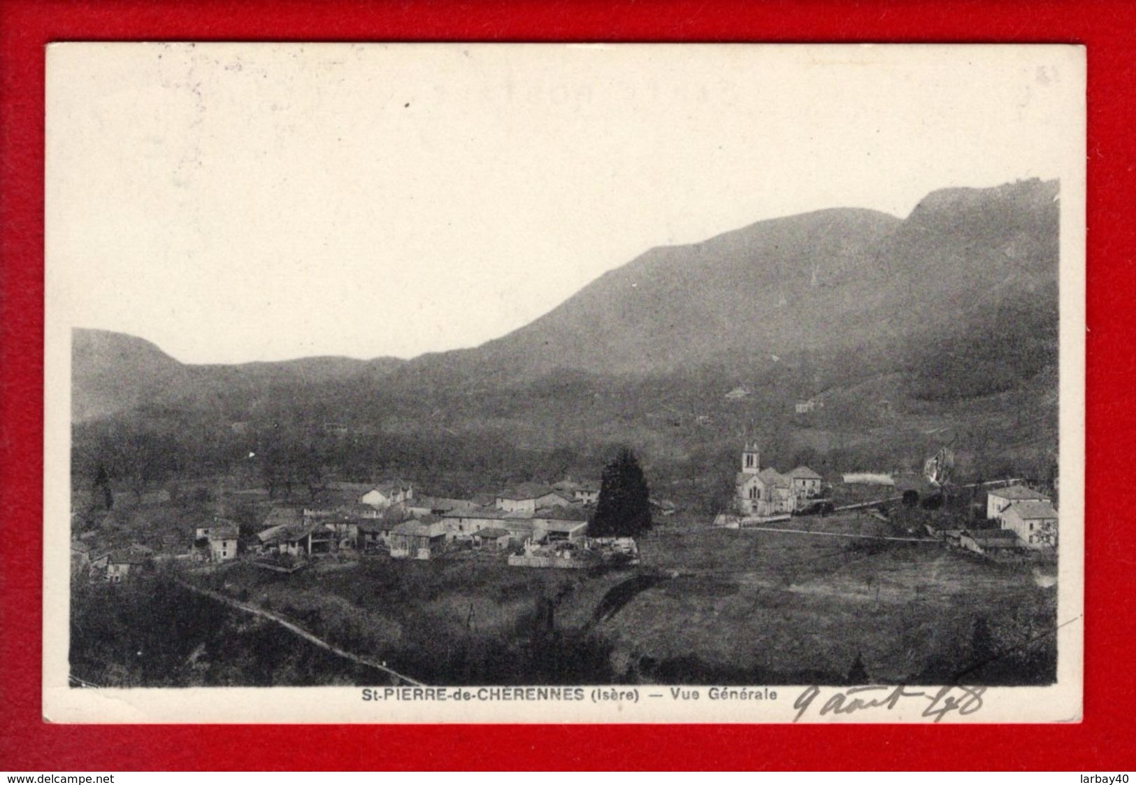 1 Cpa Carte Postale Ancienne - 38 - SAINT-pierre De Cherennes  Vue Generale - Autres & Non Classés