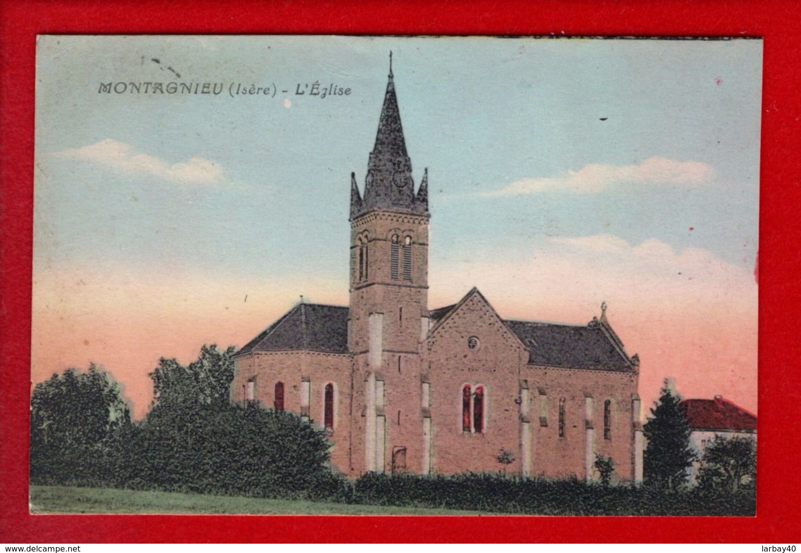 1 Cpa Carte Postale Ancienne - 38 - Montagnieu L Eglise - Autres & Non Classés