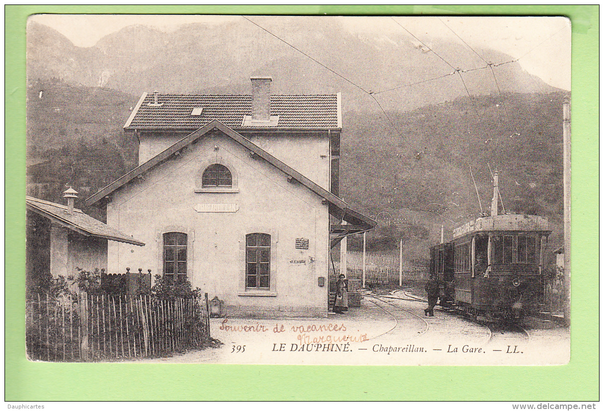 CHAPAREILLAN - Superbe Plan De La GARE Avec Passage Du Train - Dos Simple - 2 Scans - Autres & Non Classés