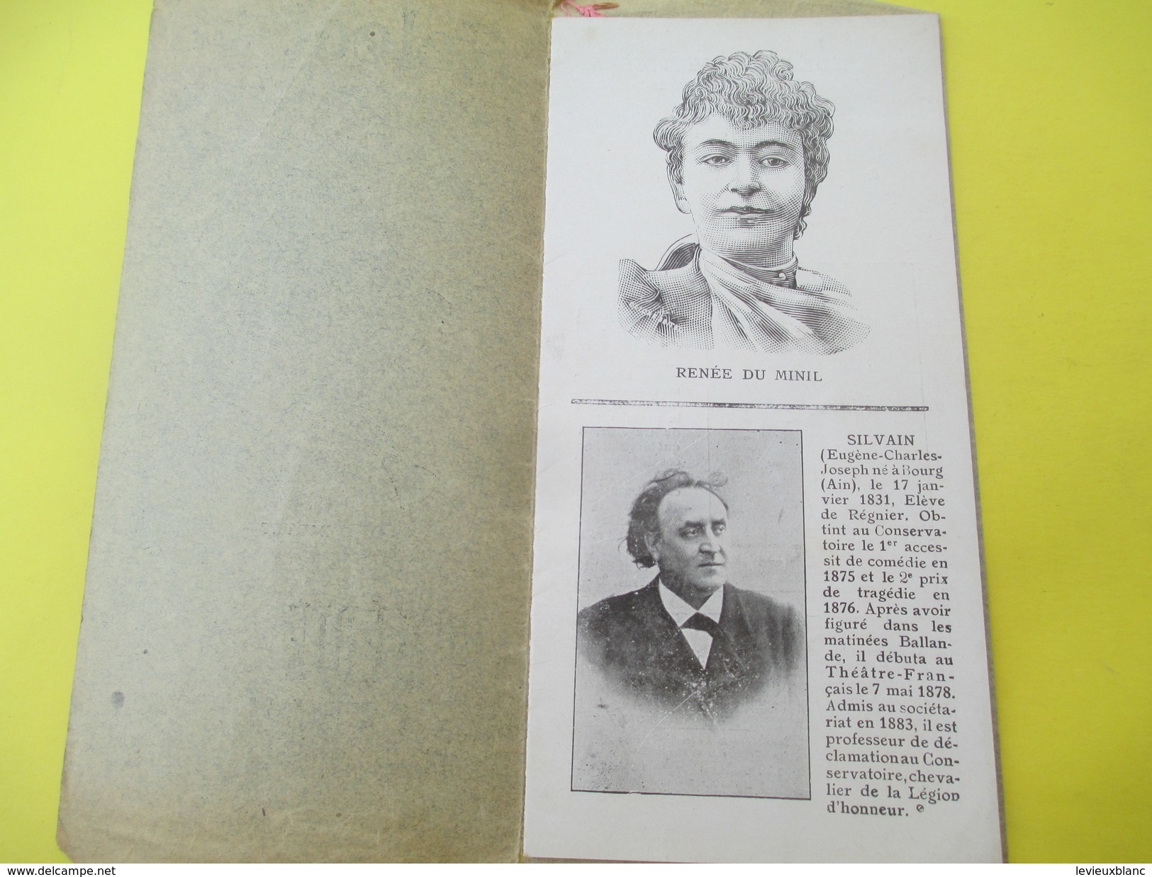 Programme/Comédie Française/ "Le Dédale"/Piéce En 5 Actes /Pierson-Fenoux-Delvaire-Mayer/Paris /Vers 1905     PROG151 - Programma's