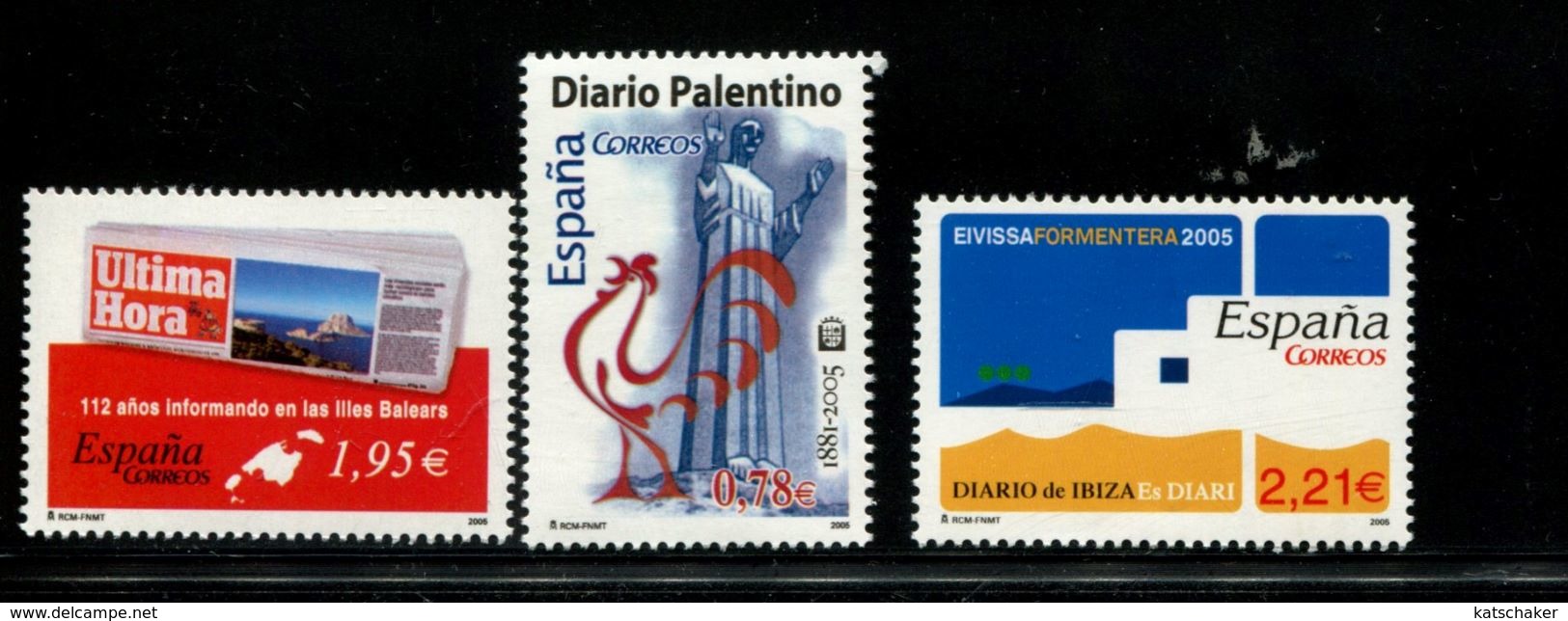 458914687 SPANJE 2005 POSTFRIS MINT NEVER HINGED EINWANDFREI  YVERT 3757 3758 3759 - Unused Stamps