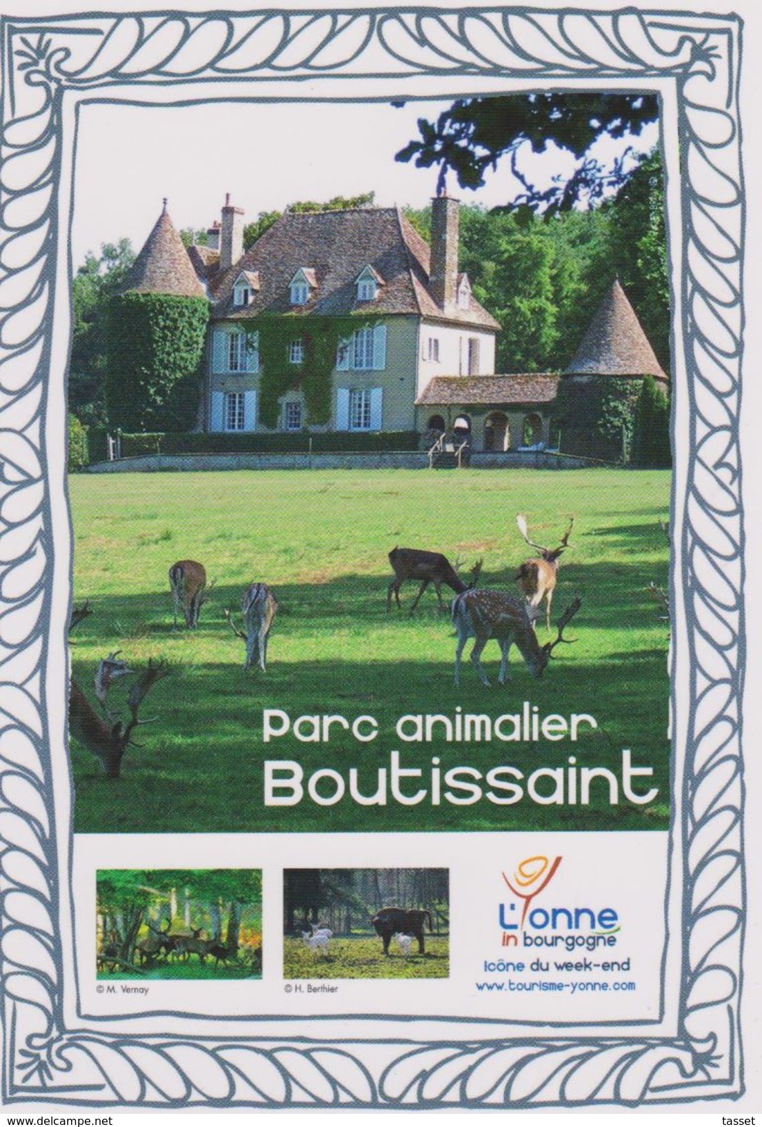 Lot De 2 CPM : Zoo Parc Animalier Du Boutissaint Et Cerf De Sologne Voir 2 SCANS - Autres & Non Classés