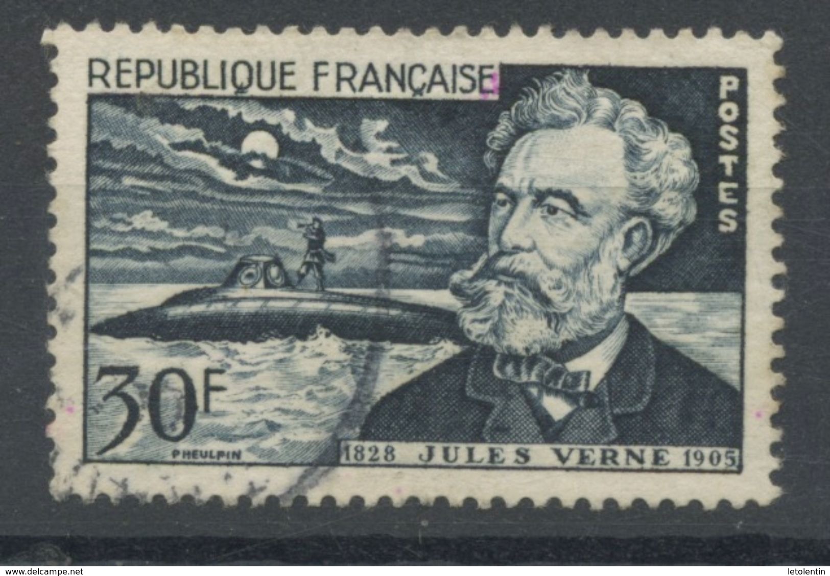 FRANCE -  JULES VERNE - N° Yvert 1026 Obli. - Usati