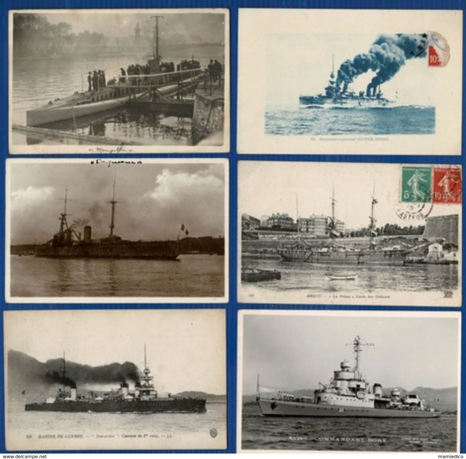 12 CP De Marine De Guerre ( BATEAUX Et ARSENAUX). Lot N°27 - 5 - 99 Cartes