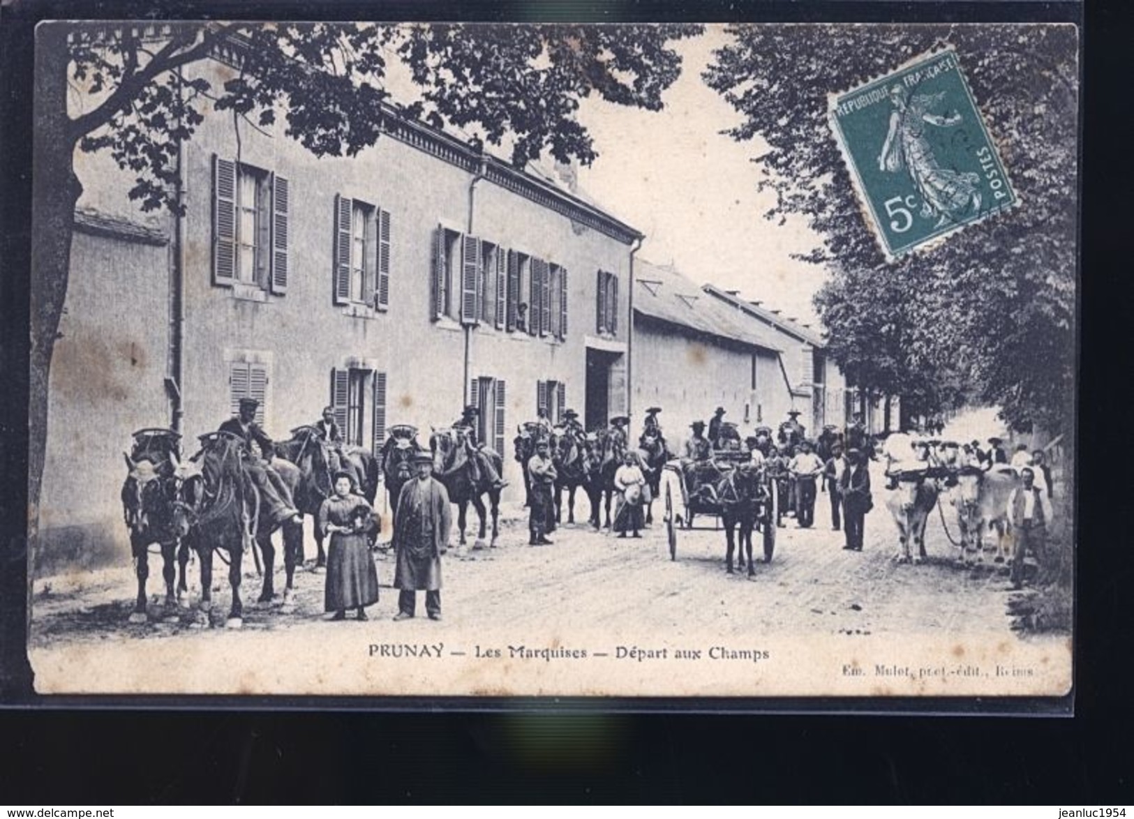 PRUNAY LES MARQUISES DEPART AUX CHAMPS - Autres & Non Classés