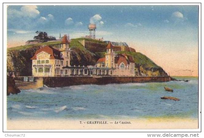 (50) 287, Granville, Lecotteley 7, Le Casino, Chateau D'eau - Granville