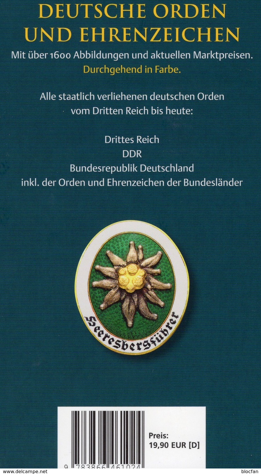 Katalog Deutsche Orden Ehrenzeichen 2014 Neu 20&euro; 3.Reich DDR BRD Berlin Baden Bayern Saar Sachsen Catalogue Germany - RFA