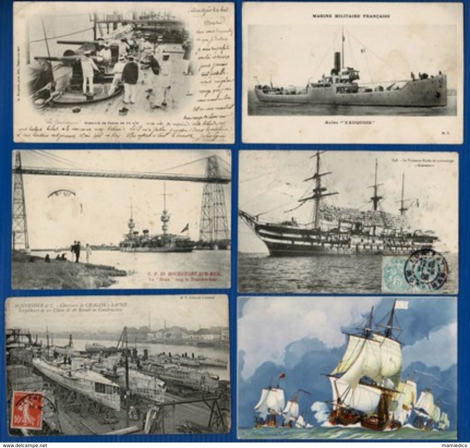 12 CP De Marine De Guerre ( BATEAUX Et ARSENAUX). Lot N°28 - 5 - 99 Cartes