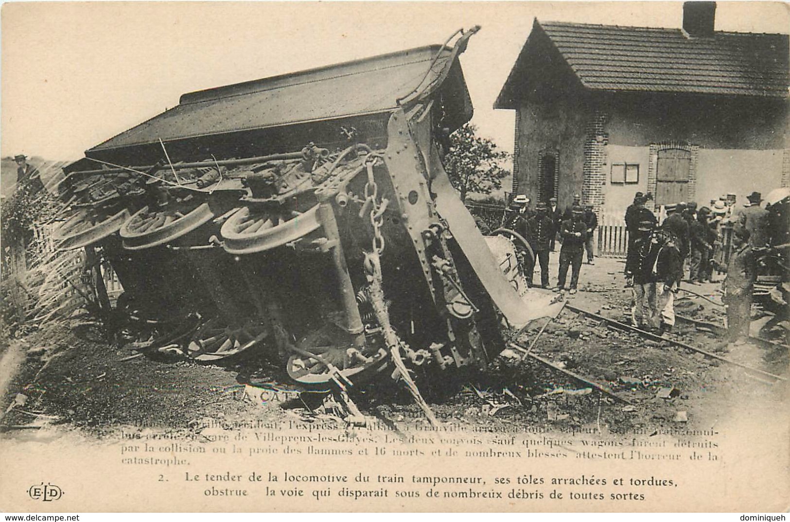 Lot De 6 CPA Catastrophe De Villepreux-les-Clayes Accident De Train En Gare 18 Juin 1910 - 5 - 99 Postales