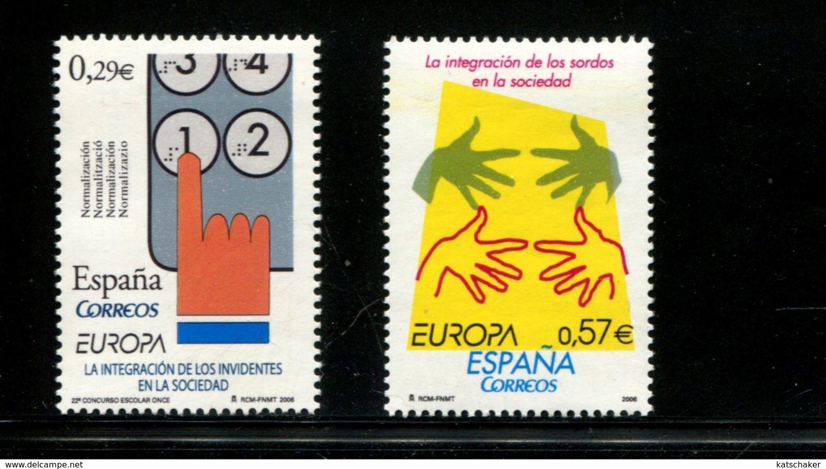 458932981 SPANJE 2006 POSTFRIS MINT NEVER HINGED EINWANDFREI  YVERT 3861 3862 - Neufs