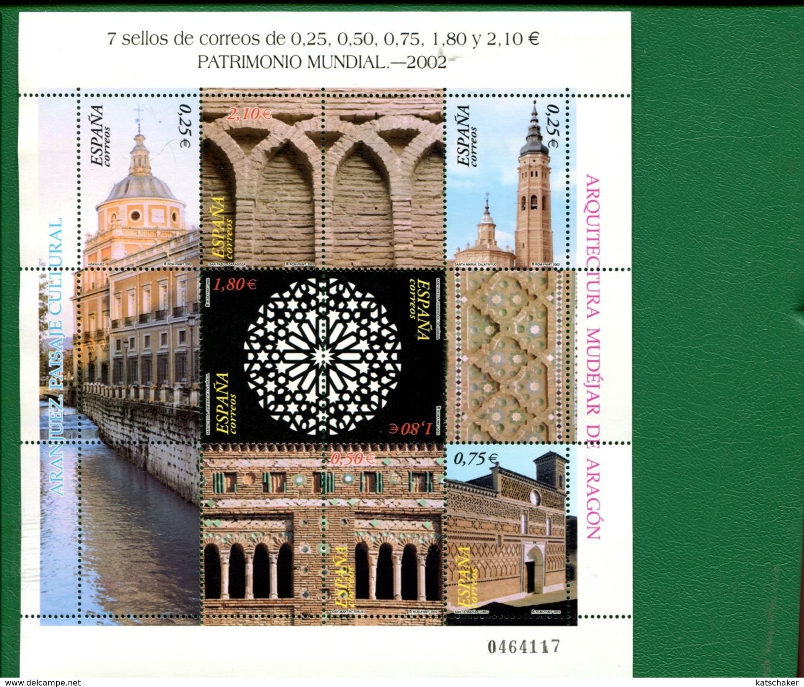 458934696 SPANJE 2002 POSTFRIS MINT NEVER HINGED EINWANDFREI  YVERT 3504 Tot 3510 - Neufs