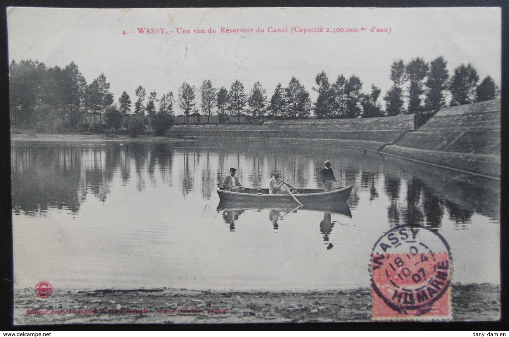 Carte Postale De Wassy - Une Vue Du Réservoir Du Canal (10.04.1907) Voir Photo Ci-jointe - Wassy