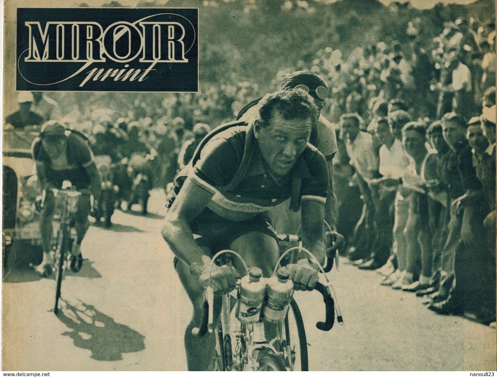 MIROIR SPRINT 1950 Superbe N° Spécial Tour De France Repas Tour Eiffel Veille De TDF Photo Des 14 Equipes  116 Coureurs - Sport