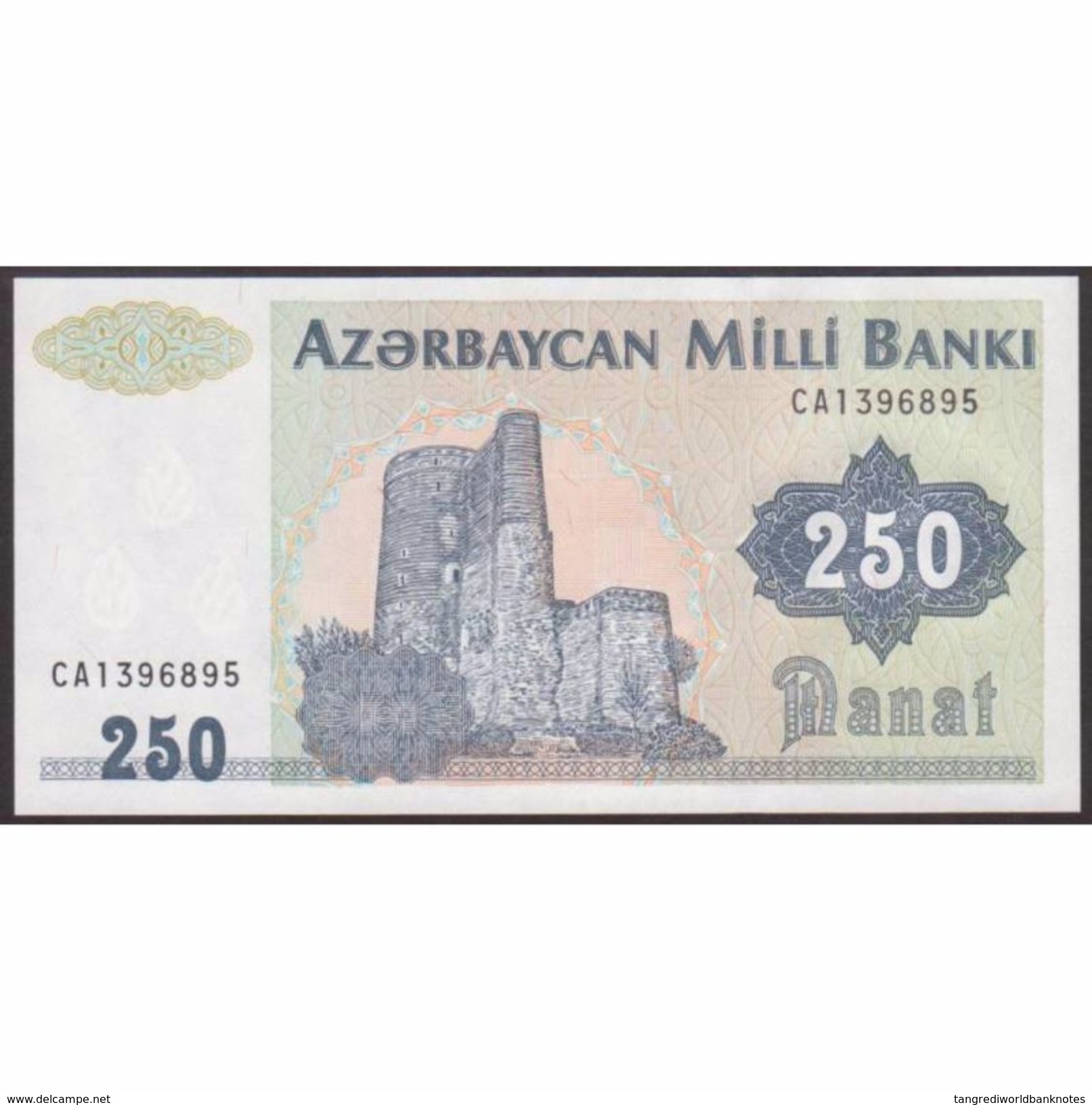 TWN - AZERBAIJAN 13b - 250 Manat 1999 Prefix CA UNC - Azerbaigian